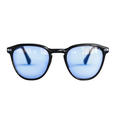 Nerd-style glasses isolated on transparent background