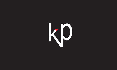 KP, PK , K ,P , Abstract Letters Logo Monogram	