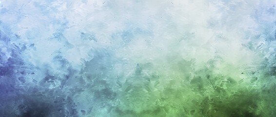 Abstract Blue and Green Watercolor Background with Copy Space and Vintage Style