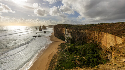 View of the Twelve Apostles from the Great Ocean Road in Port Campbell National Park