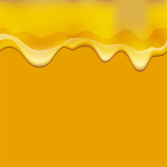 Cheese yellow color on yellow background