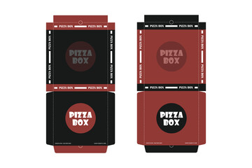 Pizza Box Design, Pizza Packaging Design, Pizza Box Ddesign Templates, Sketch Box Design, Pizza Realistic Cardboard Box. Abstract Vector Packaging Design