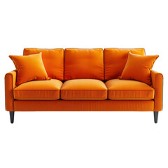 Fototapeta premium Modern sofa on isolated transparent background. Furniture for the modern interior