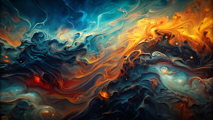 fiery background with abstract patterns
