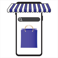 online store icon vector illustration symbol