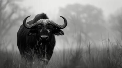 Buffalo bull wallpaper HD background