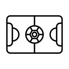 Football field line icon