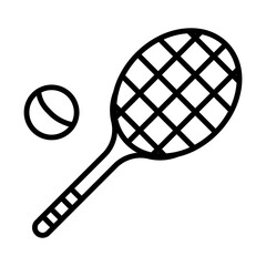 Tennis line icon