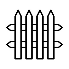 Fencing line icon