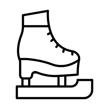 recommend clip art: Ice skate line icon