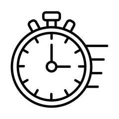 Stopwatch line icon