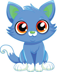 Vector cute cat.