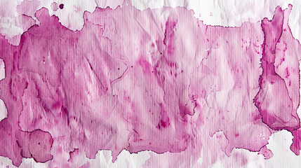 An abstract, pink watercolor wash on textured paper, the varying intensities and flows of the paint creating a unique and artistic background thata??s both simple and profound. 32k, full ultra hd, hig - obrazy, fototapety, plakaty