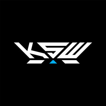 KSW letter logo vector design, KSW simple and modern logo. KSW luxurious alphabet design