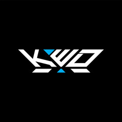 KWD letter logo vector design, KWD simple and modern logo. KWD luxurious alphabet design