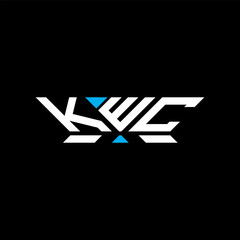 KWC letter logo vector design, KWC simple and modern logo. KWC luxurious alphabet design
