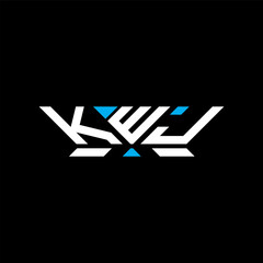 KWJ letter logo vector design, KWJ simple and modern logo. KWJ luxurious alphabet design