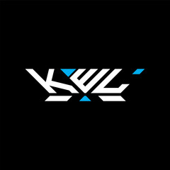 KWL letter logo vector design, KWL simple and modern logo. KWL luxurious alphabet design