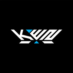 KWN letter logo vector design, KWN simple and modern logo. KWN luxurious alphabet design