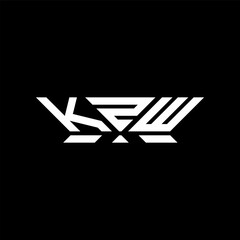 KZW letter logo vector design, KZW simple and modern logo. KZW luxurious alphabet design