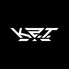 KZT letter logo vector design, KZT simple and modern logo. KZT luxurious alphabet design
