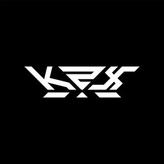 KZX letter logo vector design, KZX simple and modern logo. KZX luxurious alphabet design