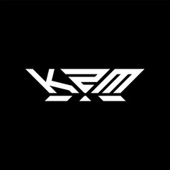 KZM letter logo vector design, KZM simple and modern logo. KZM luxurious alphabet design