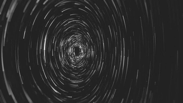 Spinning Circular Particles Background/ Animation of an abstract background with circles and spinning particles and depth of field blur