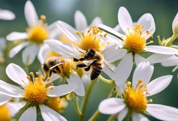 Obraz premium bee on a flower