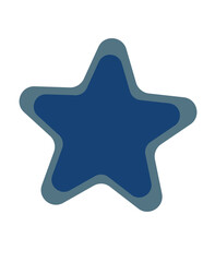 A deep blue star star