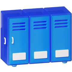 Locker room Sport Fitness 3D Object
