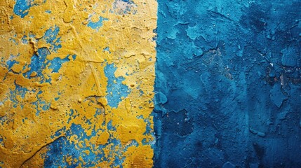 horizontal banner, celebration of Sweden's National Day, Swedish Flag Day background, abstract background, stone wall texture, paint strokes, copy space, free space for text