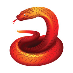 Snake Vector Illustration, chinese horoscope zodiac sign, year of the snake 2025