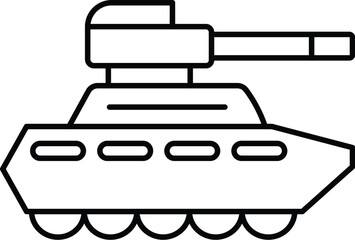 Tank Vector Icon which can easily modify or edit