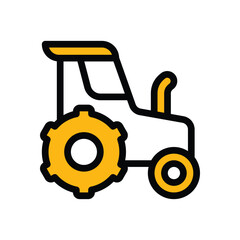 Tractor vector icon