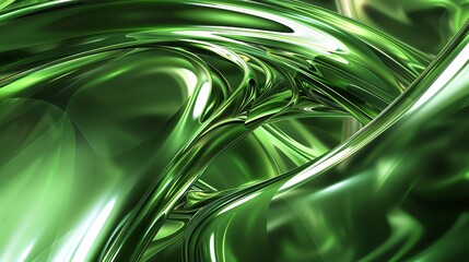 abstract green background, glassy and glossy surfaces with light reflection and dynamic lighting, high resolution and ultra detailed digital art in the style of various artists double exposure - obrazy, fototapety, plakaty