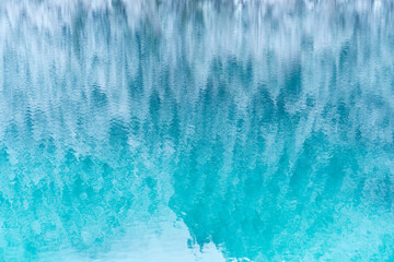 white blue water in the lake abstract background