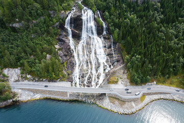 Scenic Large Norwegian Wateralls