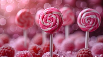 Towering Lollipop Delights. Generative AI