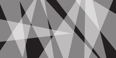 Abstract geometric black and gray background seamless mosaic and low polygon triangle texture wallpaper. Abstract transparent triangles. Vector background. slash random. pattern. modern background.