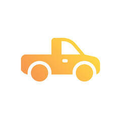 Pickup Car vector icon
