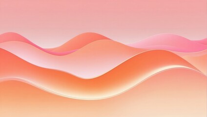 Soothing Peach Wave Gradient Background