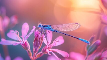 Beautiful sky and dragonflies - Powered by Adobe