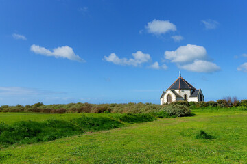 Fototapeta na wymiar Notre-Dame-de-la-Côte chapel in the Rhuys peninsula. 