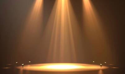 Spot Light Background. Spot light abstract club gallery theater interior 3d realistic background...