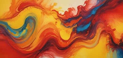 Yellow and red  abstract background