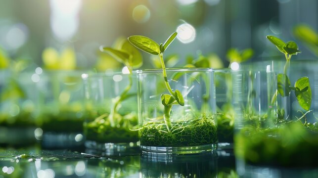 Algaebased biofuels producing renewable energy, showing potential for sustainable fuel development