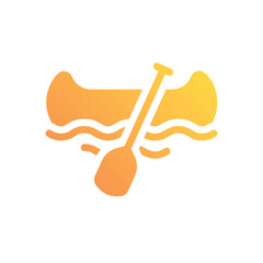 Canoe vector icon