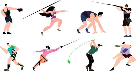 Athletic Grace: A Collage of Various Sports Activities