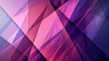 A modernistic creation featuring purple triangular shapes arranged in a low-poly style, indicative of digital sophistication - obrazy, fototapety, plakaty